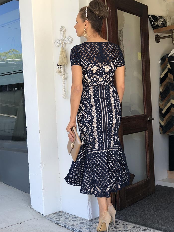 Charlotte Dress - Navy