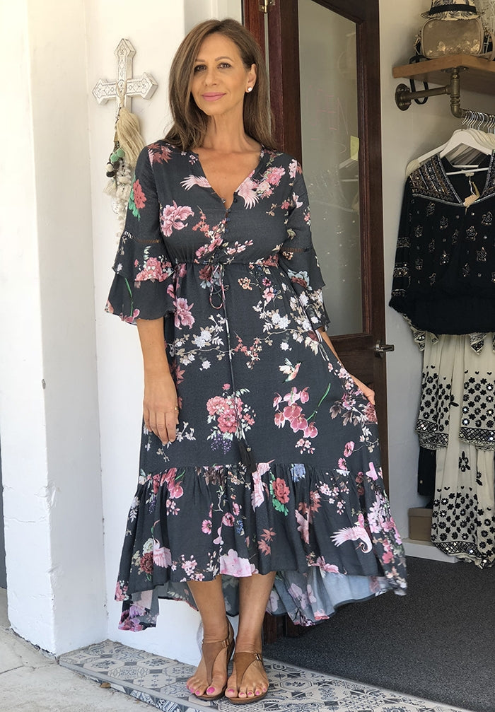 Osaka Long Tie Dress