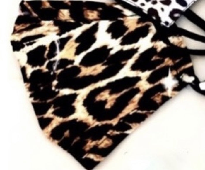 Face Mask - Leopard Cotton