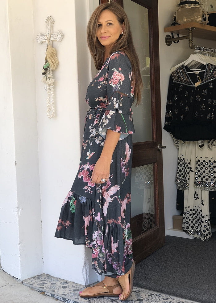 Osaka Long Tie Dress