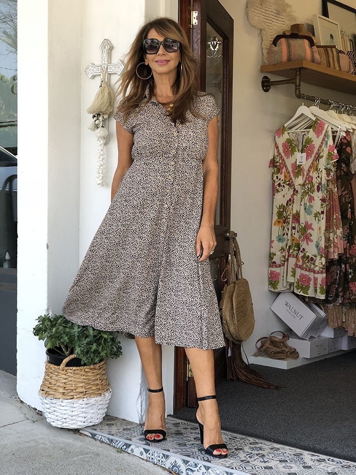 Musings Dress - Pebble