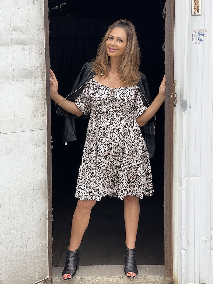 Pia Dress - Leopard