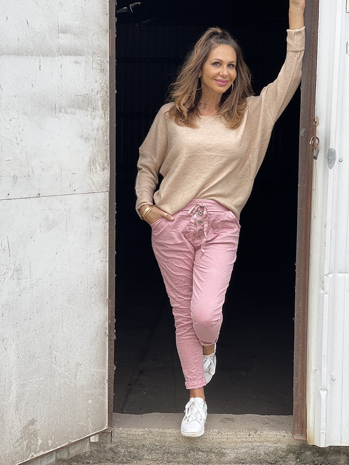 Ranger Button Pant - Pink