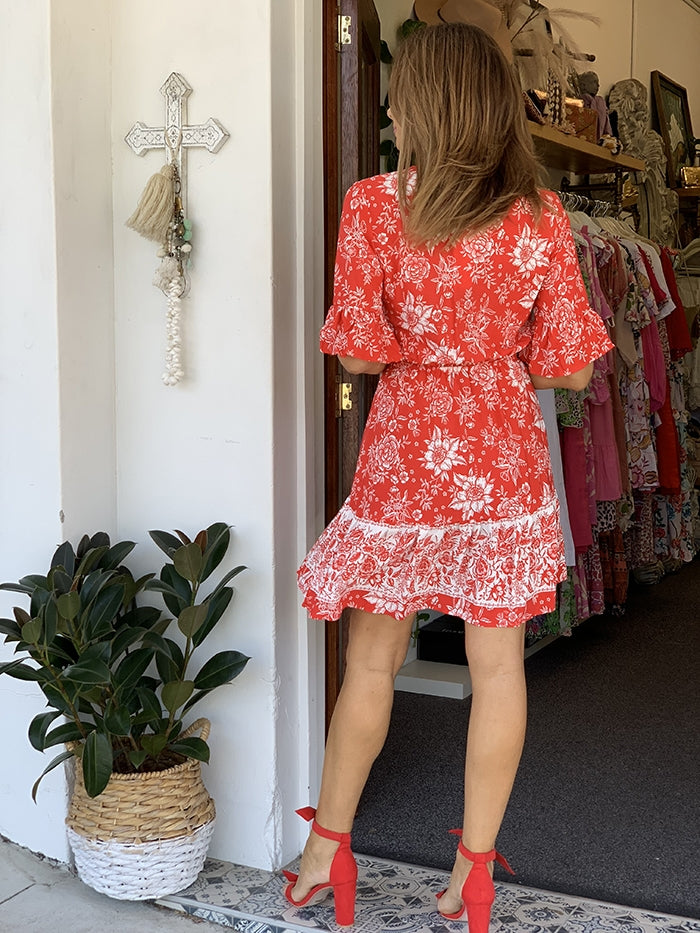 Red Veronica Dress
