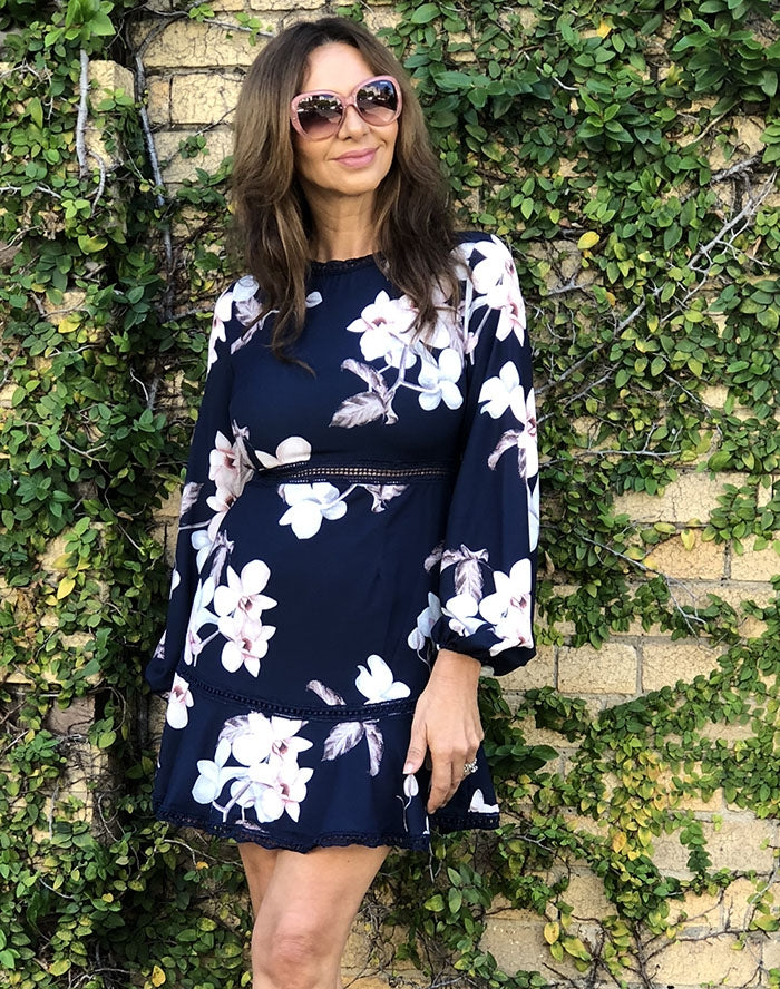 Lauradina Dress - Navy