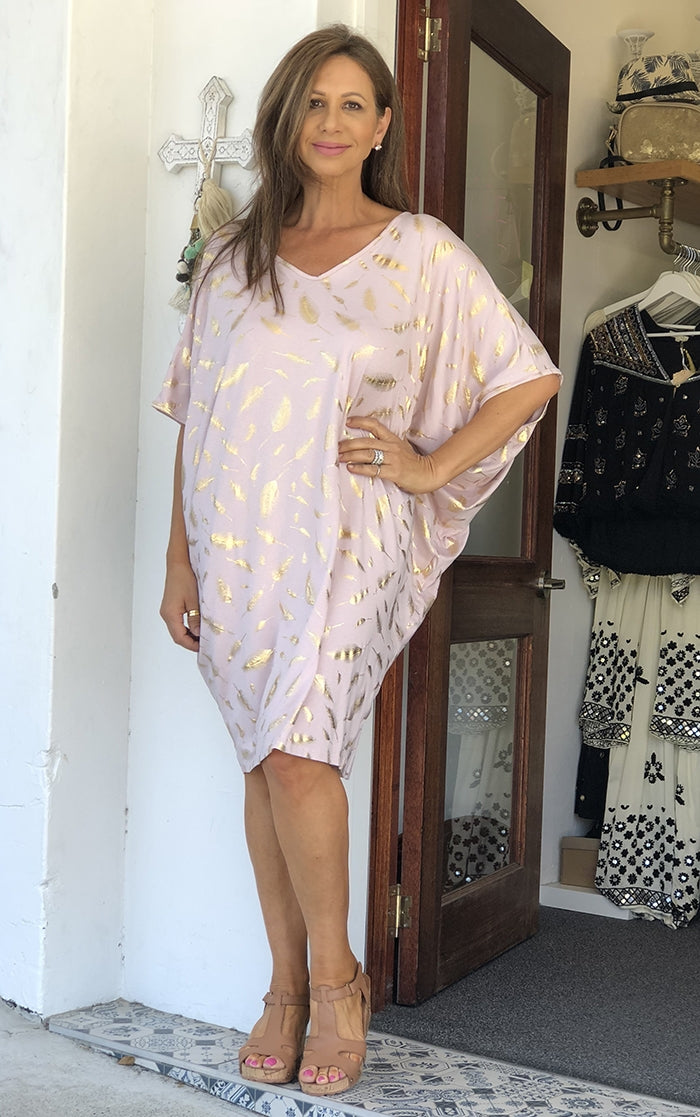 Feather of Gold Dress