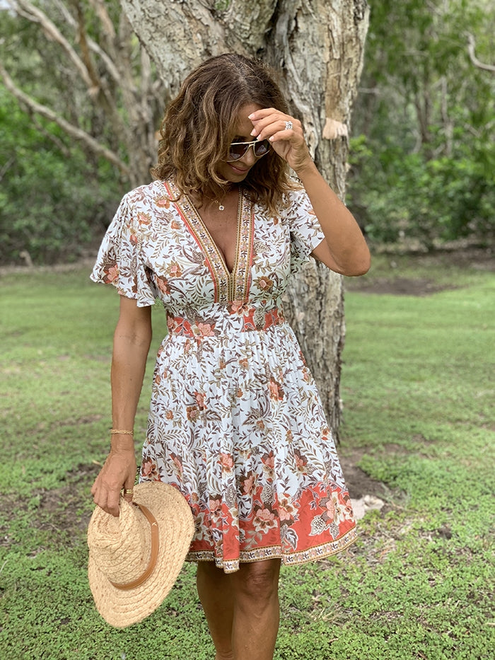 St Barts Mini Dress - Floral