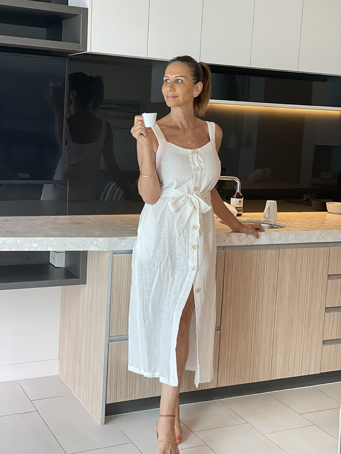 Mimosa Days Dress - White