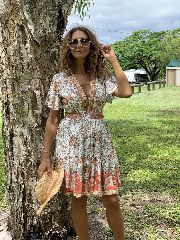 St Barts Mini Dress - Floral