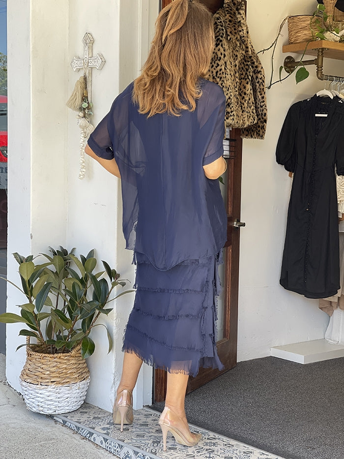 Riali Dress - Navy