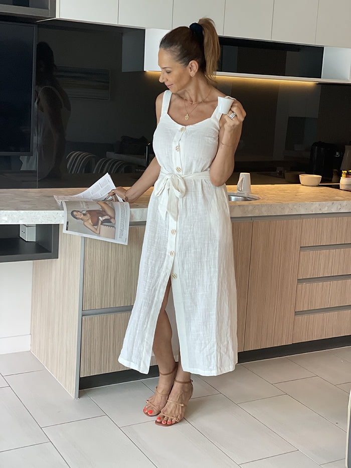 Mimosa Days Dress - White