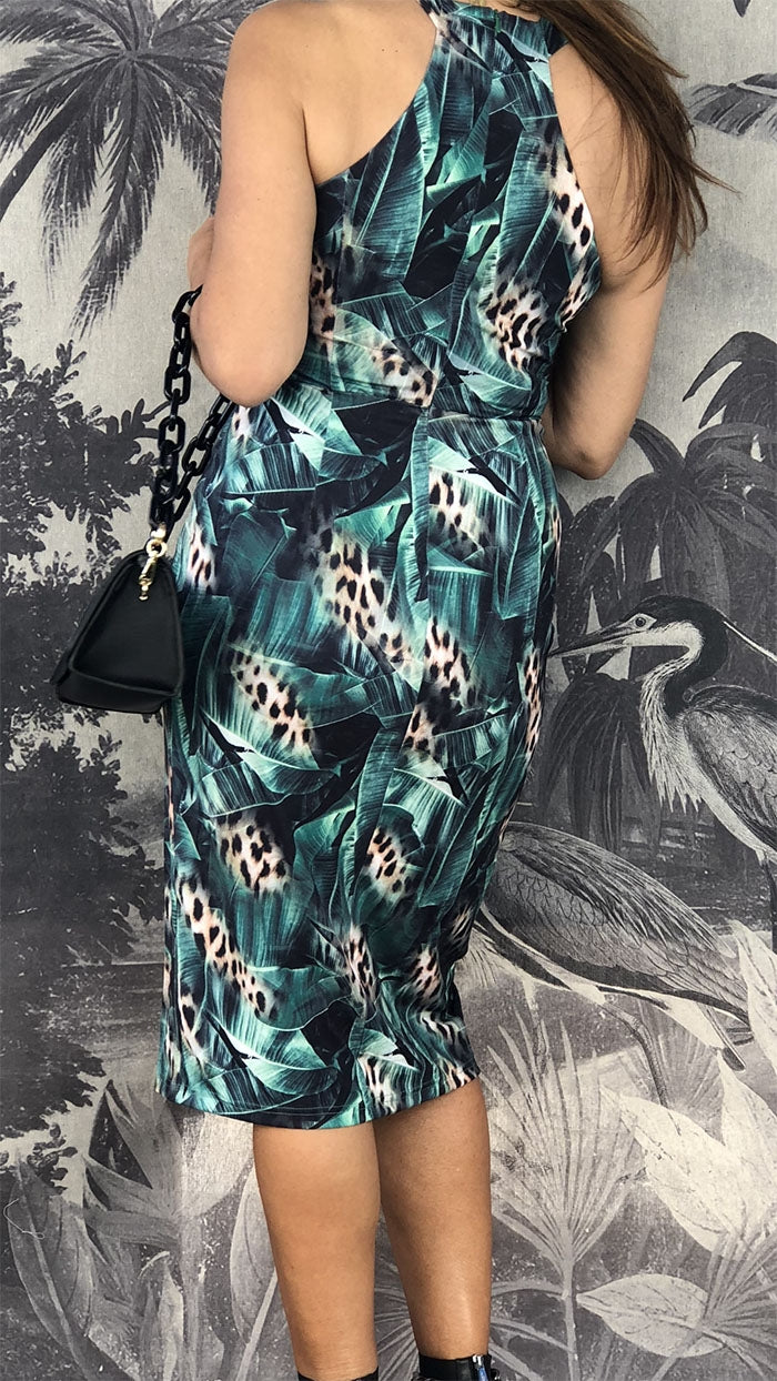 Resort Dress - Green Palm