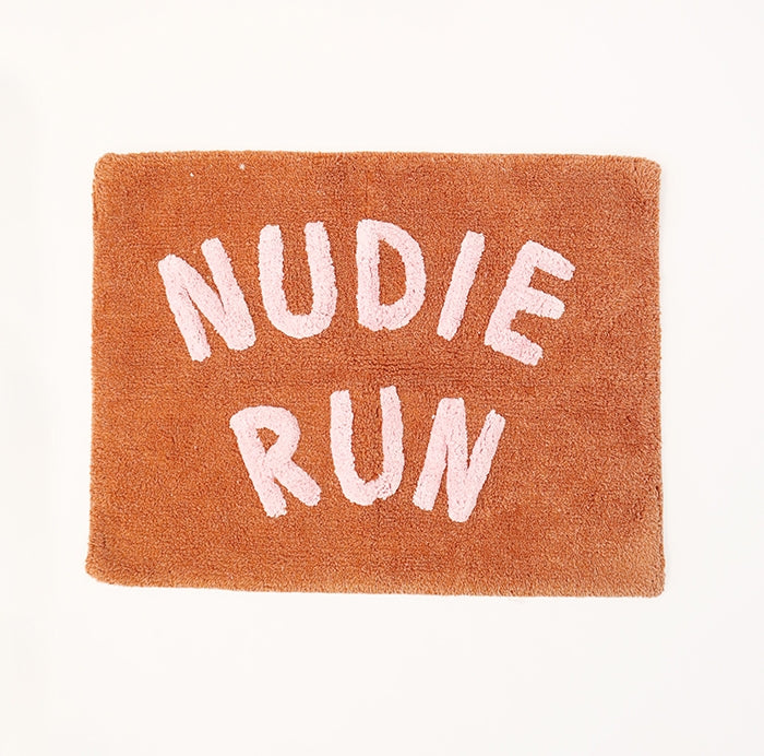 Nudie Run Bath Mat - Clay